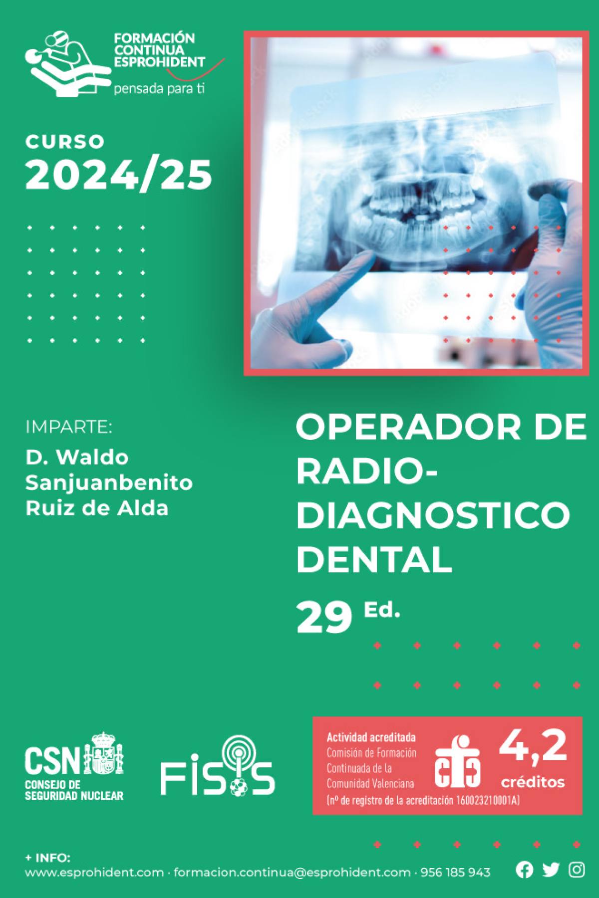Operador de Radiodiagnóstico Dental