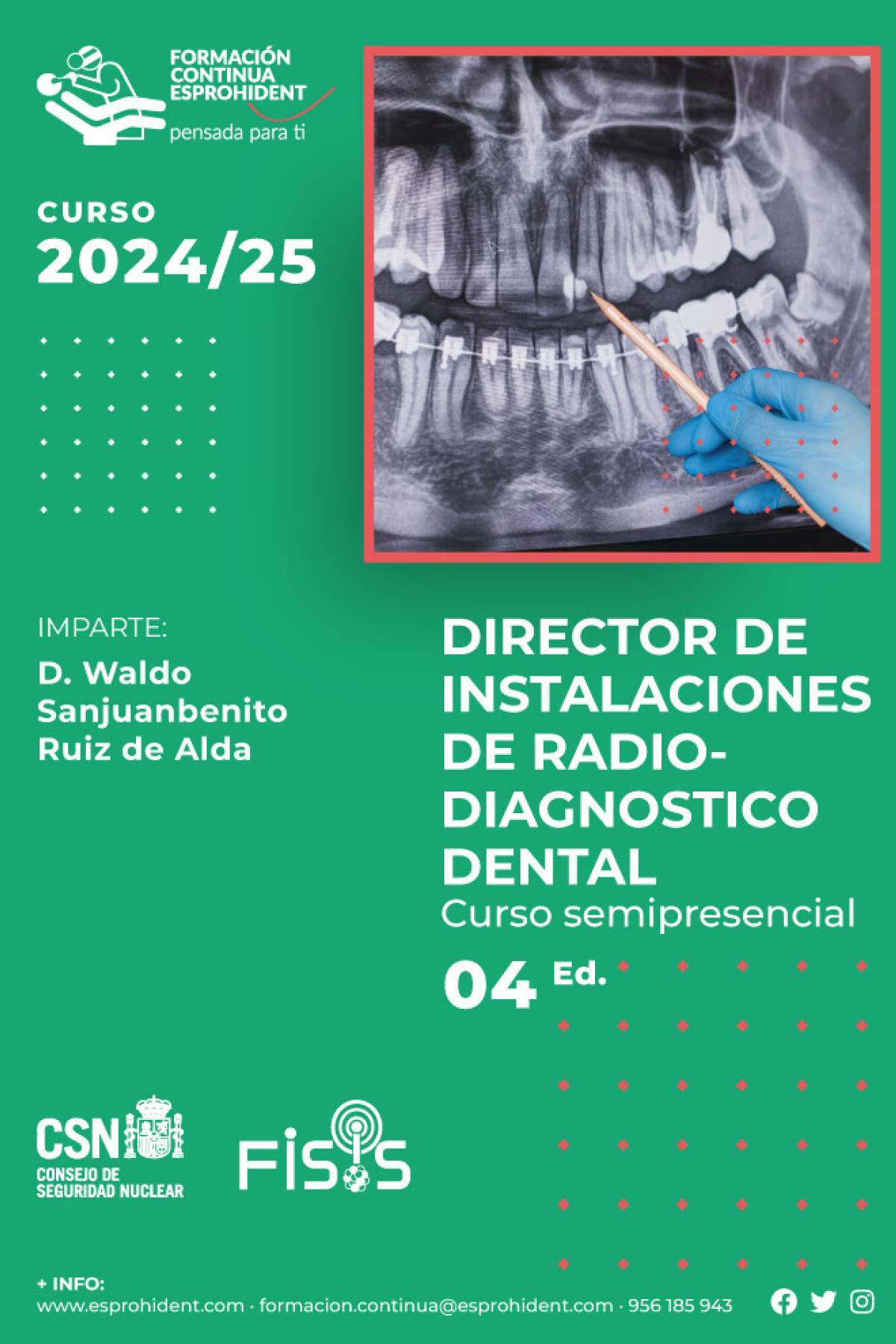 Director de Instalaciones de Radiodiagnóstico Dental